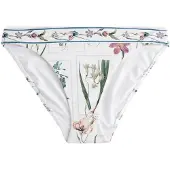 Next Braga de bikini verde oscuro / lila / rosa / blanco