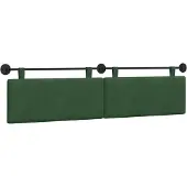 Syfax Cabecero colgante Verde Selva Tela de Pana