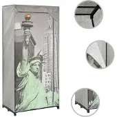 Syfax Armario de tela New York 75x45x160 cm