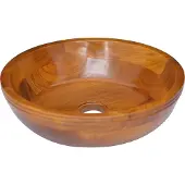 Syfax Lavabo de madera maciza de teca Φ40x10 cm