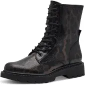 Tamaris Botines con cordones 'Stiefel Damen 1-25918-43-360 Textil in schwarz' negro