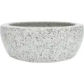 Syfax Lavabo sobre encimera redondo cerámica gris Φ41x14 cm