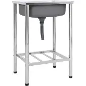 Syfax Fregadero de camping de un seno acero inoxidable