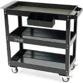 HBM Carro de herramientas deluxe de 3 capas, 76 cm