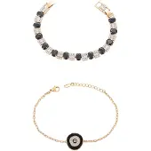 Faina Pulsera oro / negro / transparente