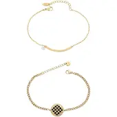 Faina Pulsera oro / negro