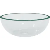Syfax Lavabo de vidrio templado transparente 30x12 cm