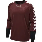 Hummel Camiseta de fútbol 'Essential' rojo cereza / negro / blanco