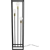 Light11 HOME Lámpara de pie metálica negra, 130 cm