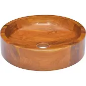 Syfax Lavabo de madera maciza de teca Φ40x10 cm