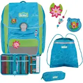 Scout Genius Juego de mochilas escolares 4 piezas azul