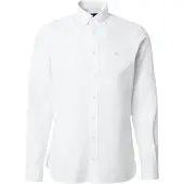 Hackett para hombre. HM3010539 Camisa oxford fit tailored blanco (L), Casual, Fiesta, Algodón, Clásico, Manga larga, o