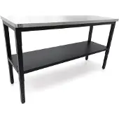HBM Banco de trabajo de acero inoxidable 182 cm