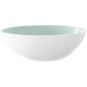 Syfax Lavabo de vidrio blanco 50x37x14 cm