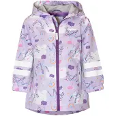Playshoes Chaqueta de montaña 'EINHORN' azul oscuro / lila / lavanda / blanco