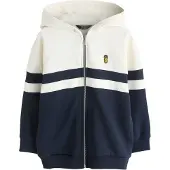 Next Sudadera con cremallera navy / blanco
