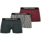 Urban Classics Calzoncillo boxer beige / verde oscuro / rojo cereza / negro
