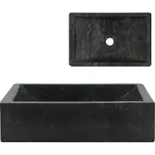 Syfax Lavabo de mármol con brillo 45x30x12 cm