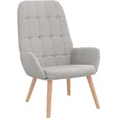 Syfax Sillón reclinable de tela gris nube