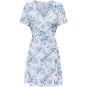 ONLY Vestido 'ONLLuca' azul / blanco