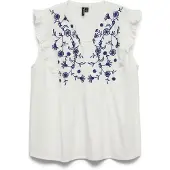 Vero Moda Top 'VMHannah' navy / blanco