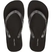 Calvin Klein Sandalias de dedo negro / blanco