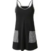 Imily Bela Vestido gris / negro / blanco