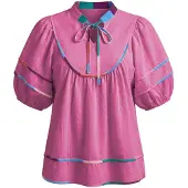 Imily Bela Blusa azul claro / petróleo / rosa / rojo