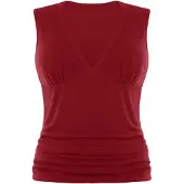 Imily Bela Top rojo carmesí