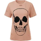 Imily Bela Camiseta rosa pastel / negro