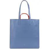 Dudu Toys Madeleine Bolsa de compras Piel natural 40 cm azul