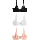Next Sujetador naranja pastel / negro / blanco
