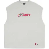 AND1 Sudadera 'Timeout' azul / gris / rojo