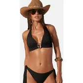 Lipsy Top de bikini negro