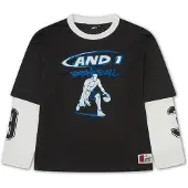 AND1 Camiseta turquesa / negro / blanco