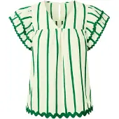 Imily Bela Blusa verde hierba / verde pastel