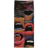 Desigual , Falda punto estampada, Mujer, Viscosa, Negro, XS