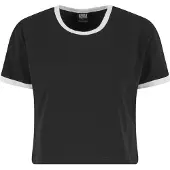 Urban Classics Camiseta negro / blanco