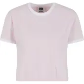 Urban Classics Camiseta rosa claro / blanco