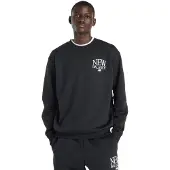 New Balance Camiseta 'Reimagined Fleece Crew' negro / blanco