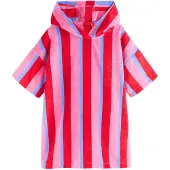 Next Albornoz beige claro / azul real / pitaya / rojo