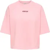 ONLY Sudadera 'JDYOlivia' rosa claro / rojo