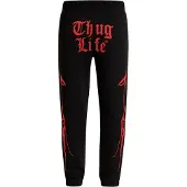 Thug Life Pantalón deportivo 'Ink' rojo / negro