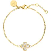 Purelei Pulsera 'Cuore' oro / transparente