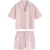 Next Pijama de pantalón corto rosa