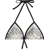 Rockett St George Top de bikini negro / offwhite