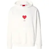 HUGO Sudadera 'Dalentinos' rojo / negro / blanco