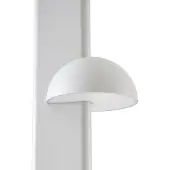LUCANDE Lámpara exterior LED Velira, gris claro, 220 cm, 3 luces.
