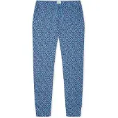 Schiesser Pantalón de pijama 'Mix & Relax' aqua / esmeralda / negro / blanco