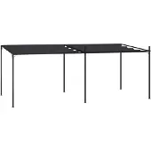 Syfax Cenador con techo retráctil gris antracita 600x300x233 cm